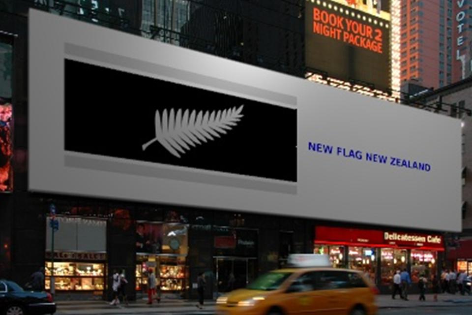 My New Zealand flag the Black and Silver